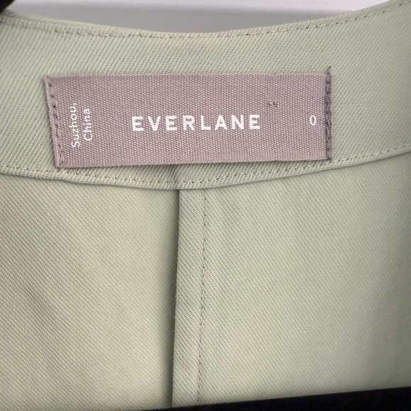 EVERLANE Light Green Japanese GoWeave Long-Sleeve Mini Wrap Dress 0 - Picture 10 of 12